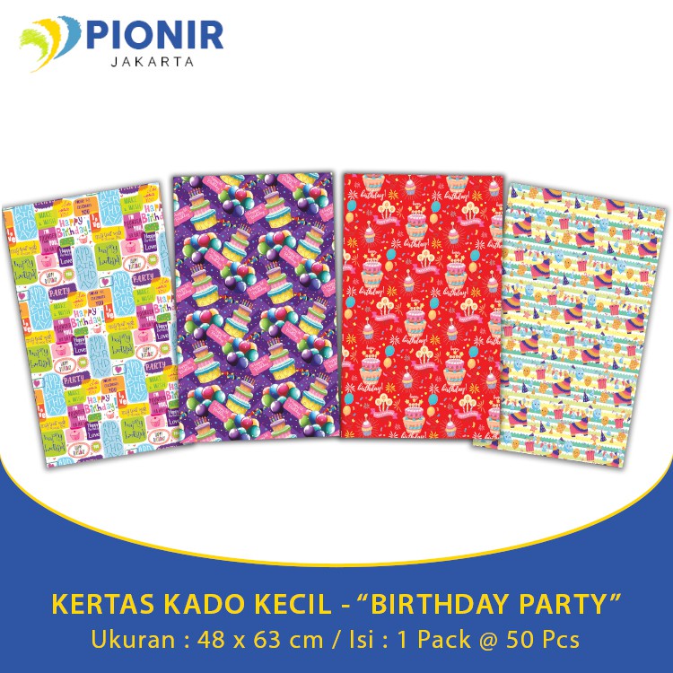 

KERTAS KADO KECIL "BIRTHDAY PARTY