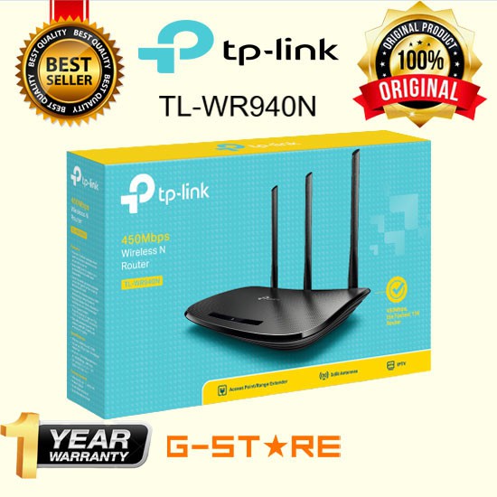 TP-LINK TL-WR940N 450 Mbps Wireless N Router TPLINK / TP LINK  Tp-Link TL-WR940N Wireless N Router 4