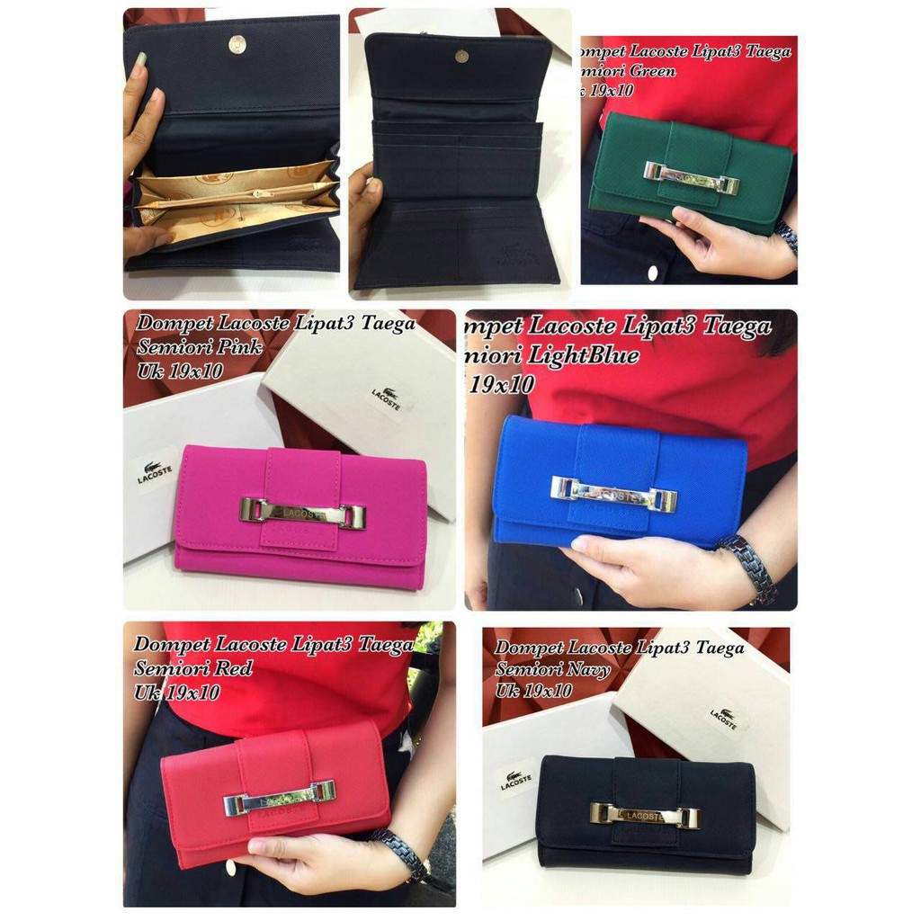 DOMPET LACOSTE LIPAT 3 + BOX