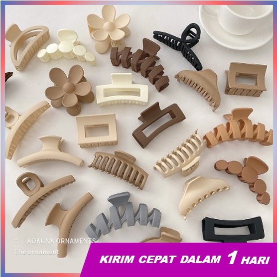 Super66 Jepit Choco Series/ Jepit Rambut Korean Style/ Jedai Besar/Korean Hair Claw