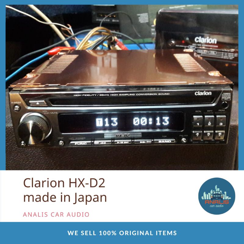Head Unit Single Din CLARION HX-D2 High End original made in Japan