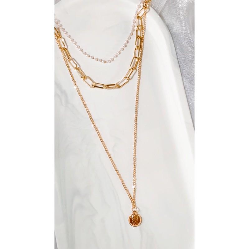 BYSTESI Pearl Chain Roman Necklace | Kalung Wanita Mutiara Vintage-6