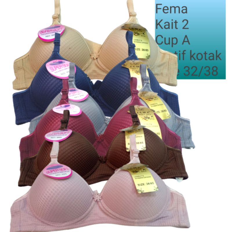 BRA BUSA FEMA KOTAK CUP A KAIT 2 SIZE 32/38 | BH BUSA/SPOON