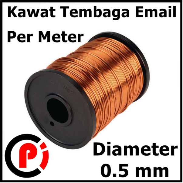 Kawat Tembaga Email Ukuran 0.5 mm 0.5MM Enamel Wire Cooper Per Meter