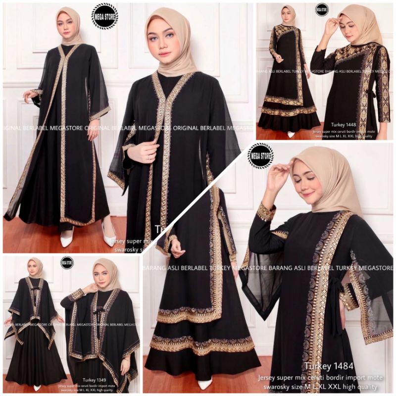 ABAYA turkey1484,1448,1349,1199 BY MEGA STORE