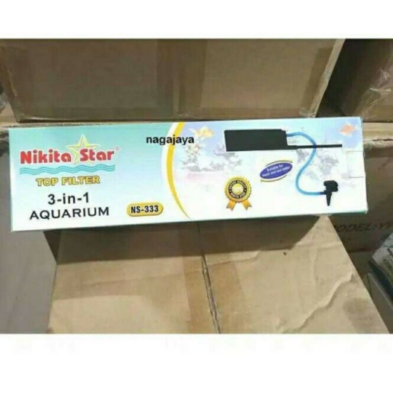 Nikita Star NS 333 NS333 Ns-333 top filter atas 3 in 1 aquarium