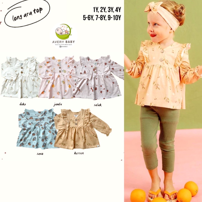 BOHOPANNA LONG ARA TOP/ LONG ARA TOP BOHOPANNA/ BLOUSE ANAK