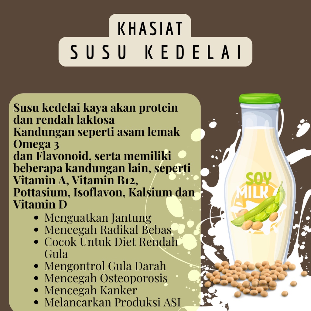 SUSU BUBUK KEDELAI MAHKOTA 100% KEDELAI MURNI RENDAH GULA