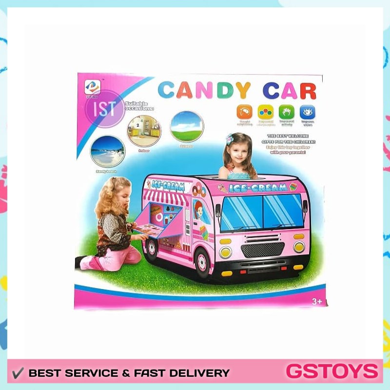 Tenda Mainan Anak Perempuan Murah Tenda Candy Car Ice Cream Dus Mainan Tenda Tendaan Anak Terbaru