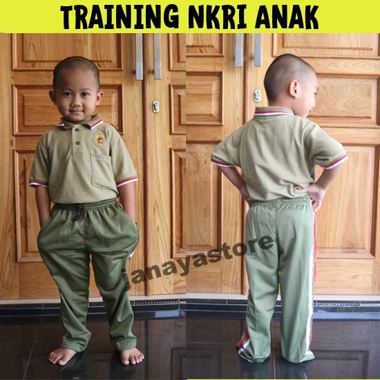 Setelan NKRI anak Training NKRI anak Setelan Loreng Anak Setelan TNI AD Anak