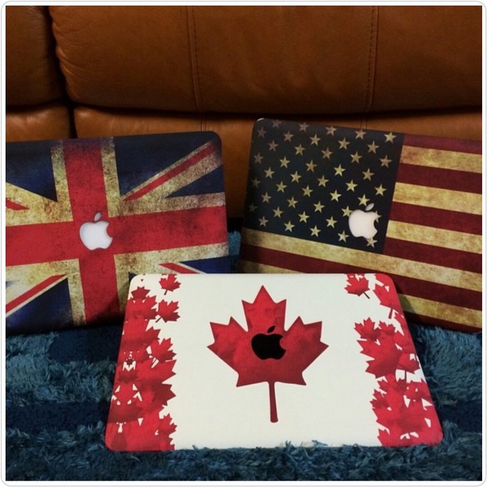 Macbook Case FLAG UK &amp; USA NEW AIR PRO RETINA Touchbar 11 13 15 M1