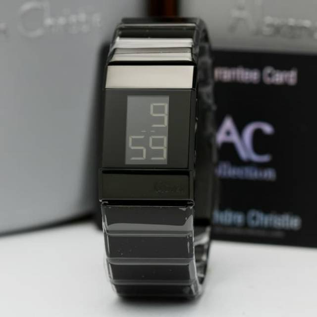 CUCI GUDANG ORIGINAL GARANSI RESMI 1 TAHUN JAM TANGAN WANITA ALEXANDRE CHRISTIE CEWEK DIGITAL RANTAI