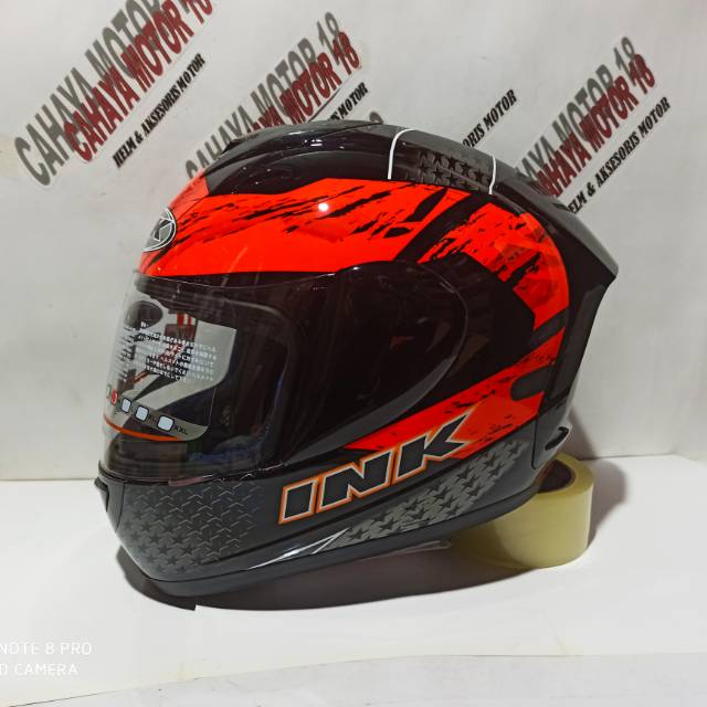 Helm ink cl max ltd seri 1 black red