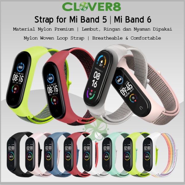 Strap Nylon Mi Band 5 / Mi Band 6 - Tali Pengganti Nylon Premium