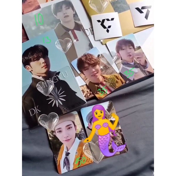 Photocard Joshua The8 Vernon, postcard mingyu Vernon path