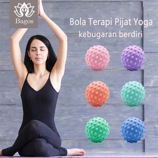 Bagos Yoga Silikon Bola Pijat, Bola Relaxasi, Bola Yoga, Tampilan Tonjolan, ukuaran diameter 6.3cm