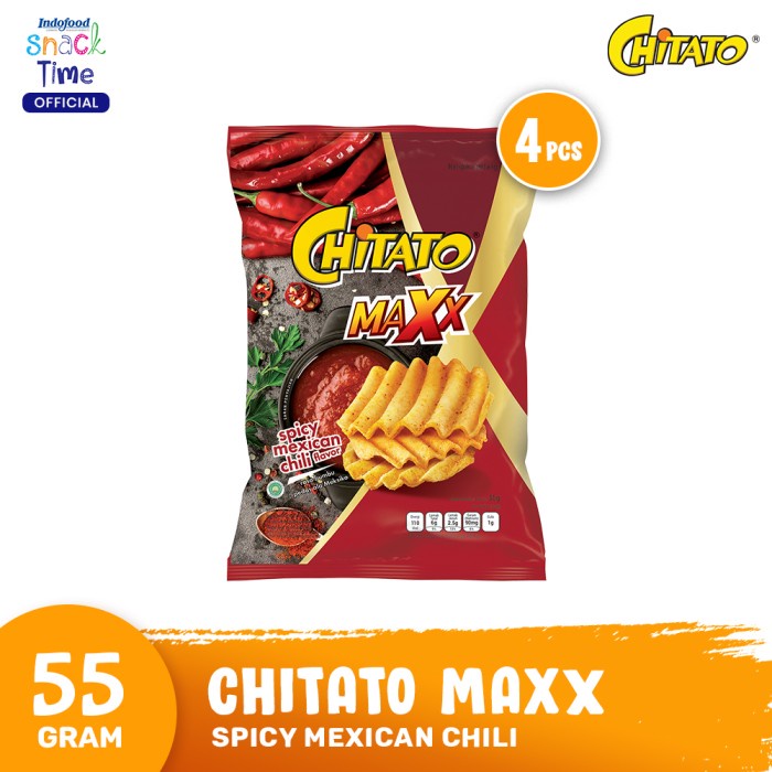 

TERLARIS Chitato Maxx Spicy Mexican Chili 55 Gr - 4 Pcs