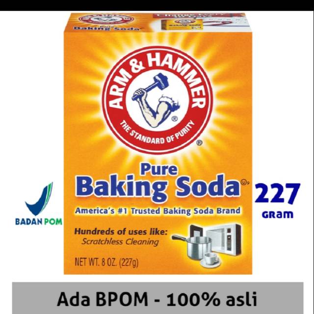 Baking Soda Asli USA merk ARM &amp; HAMMER 227gr
