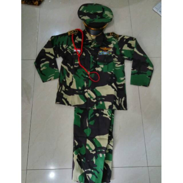 baju profesi anak tentara/baju angkatan tentara