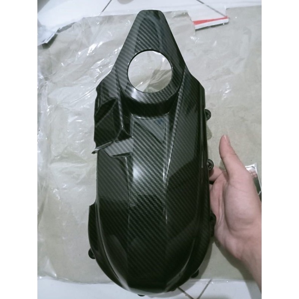 cover tutup cvt carbon mio m3, mio z, mio 125,x-ride new, soul gt new, mio s, fino fi 125 karbon zor