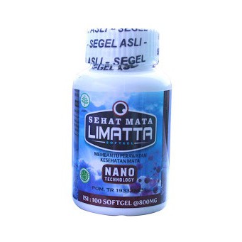 (BAYAR DI RUMAH ) SEHAT MATA LIMATTA SOFTGEL ORIGINAL 100% ASLI / KEMASAN BARU WALATRA SEHAT MATA