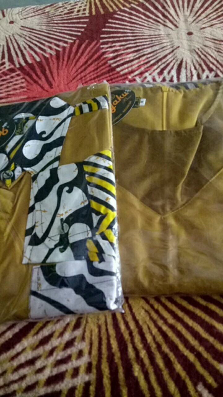 (bisa Cod) Gamis Batik Couple Baju Muslim Wanita Pakaian Wanita Original Karyaku Batik