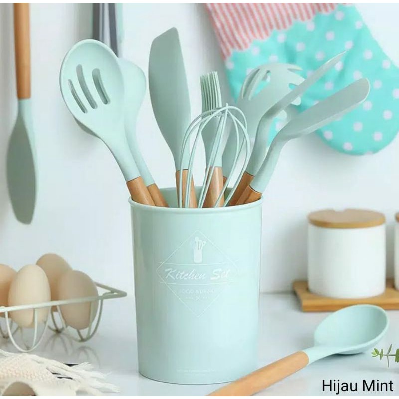 SPATULA UTENSIL KITCHEN SET 11 PCS