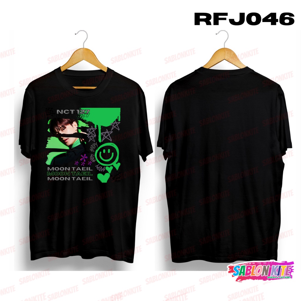 MURAH!!! KAOS NCT 127 MOON TAEIL STICKER PAINT RFJ046 COMBED 30S