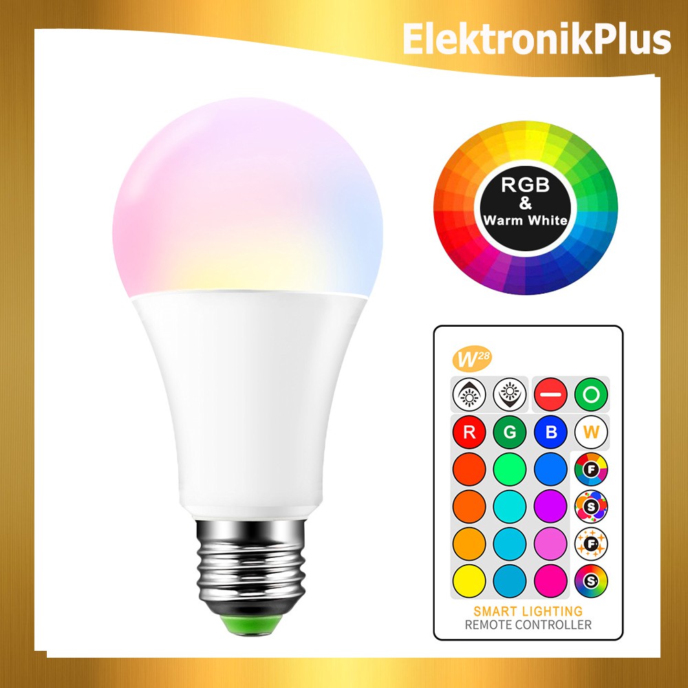 Lampu Bohlam RGB E27 Lampu Hias + Remot - 5 Watt