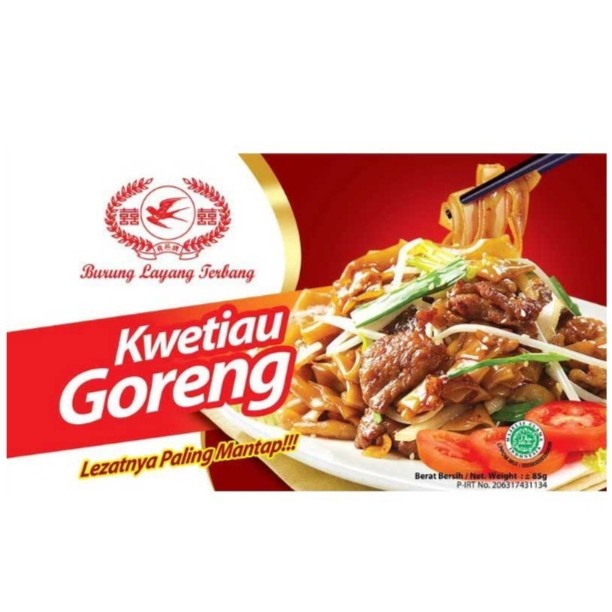 

Burung Layang Terbang Kwetiau Goreng Instan 85 gr / Kwetiau Kuah Ayam Bawang 67 gr