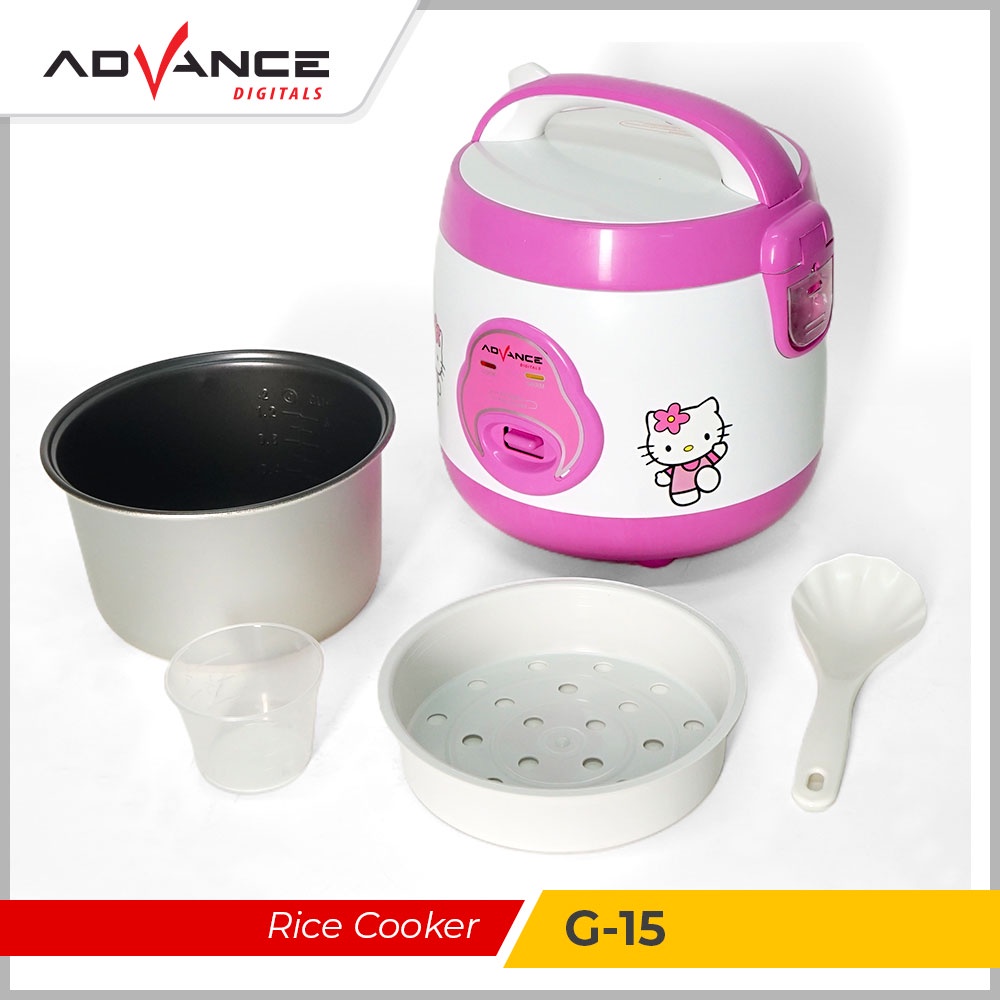 【Garansi 1 Tahun】Advance 350W Rice Cooker G15  Magic Jar  Magic Com  Penanak Nasi  Garansi Resmi  1.2 Liter
