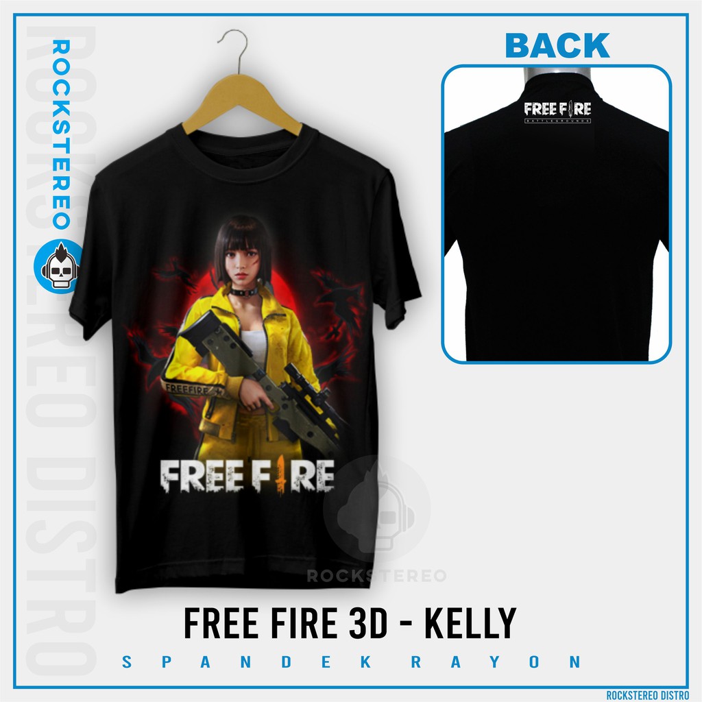KAOS GAME DISTRO - [ FREE FIRE 3D / KAOS FF ANAK DEWASA / FREE FIREE ] -- KELLY