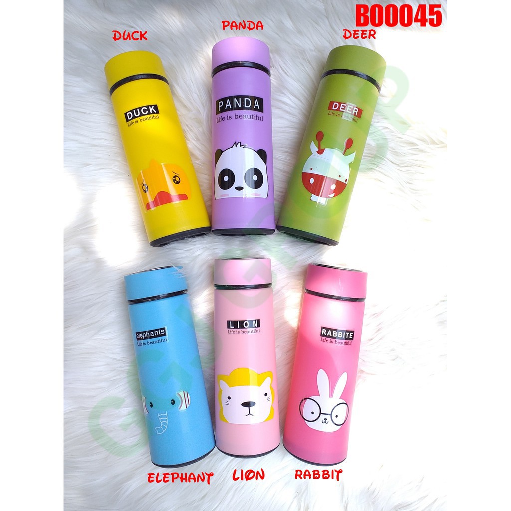 B ( B45 ) MY BOTTLE KACA SIX OUP ANIMAL / BOTOL MINUM / KUALITAS TERBAIK