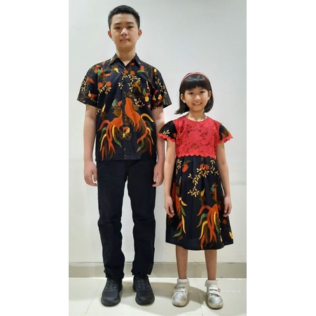 BATIK COUPLE KELUARGA SARIMBIT PASANGAN MUDA AYAH IBU ANAK  PREMIUM FAMILY JUMBO MODERN MURAH KEKINIAN TERBARU TUNIK DRESS Dres Jovita CAMISOLA CLOTHING