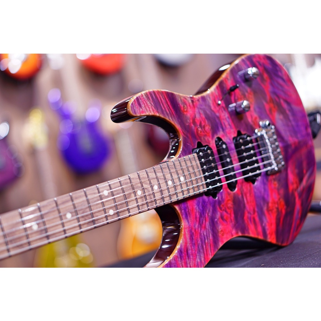 Suhr Modern custom waterfall burl maple pink algae 65152