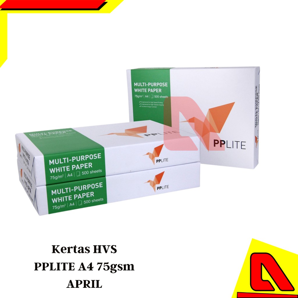 

KERTAS HVS A4 75 GRAM F4 75 gr APRIL PPLITE 1 RIM MURAH