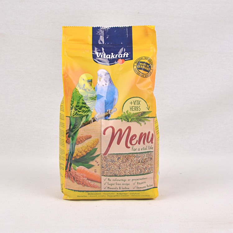 

Vitakraft Makanan Burung parkit Menu Budgies 1kg