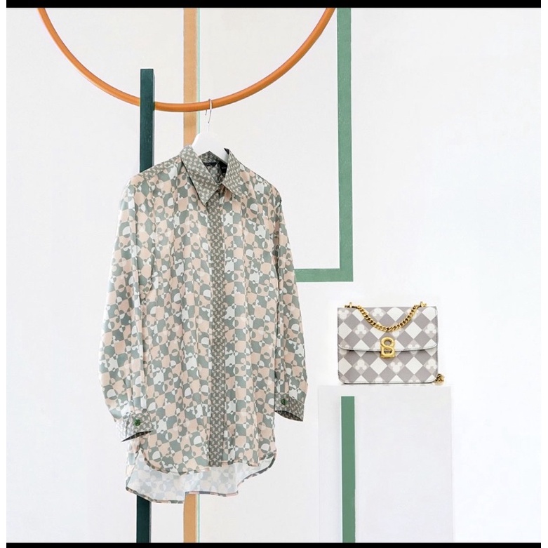 puzzlea satin twill shirt