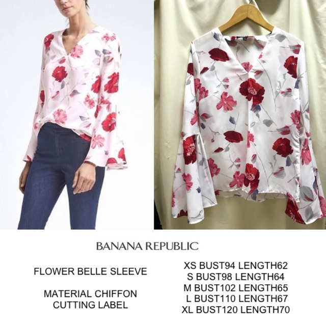 

Banana rep flower belle sleeve (label digunting)