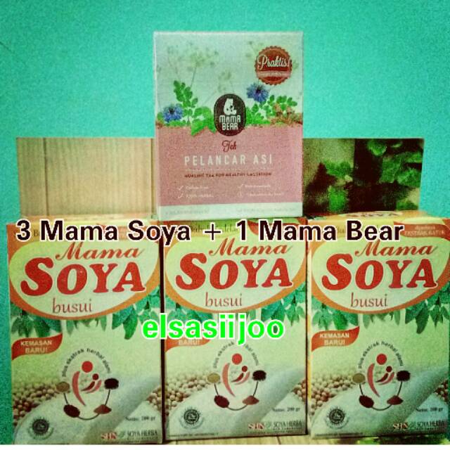 

Kemasan Baru Mama Soya ( 3 Masoy + 1 MamaBear)
