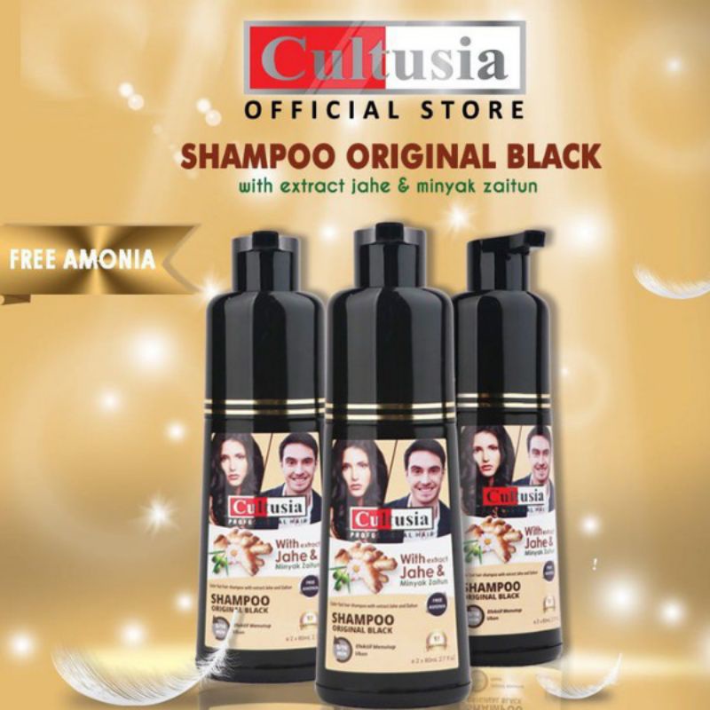 Shampo Cultusia Shampo Black Original 160mL kemiriku shampo uban sampo kemiriku