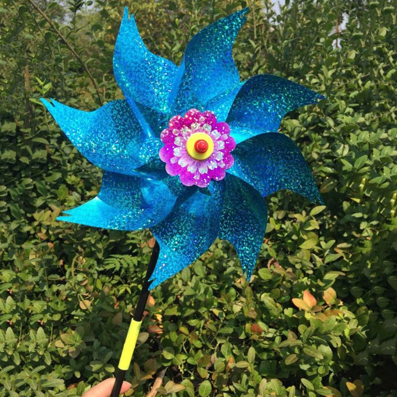 Mary Wind Spinner Kincir Angin Mainan Anak Anak Hadiah Dekorasi Taman Rotasi Glitte