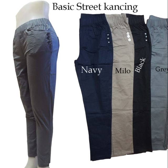 Celana kancing 3samping celana kerja