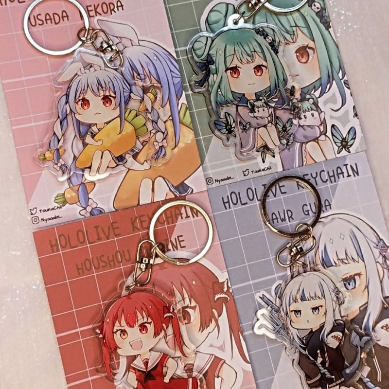 [TOUKA] Hololive Acrylic Keychain / Ganci Anime Hololive Fan Merchandise