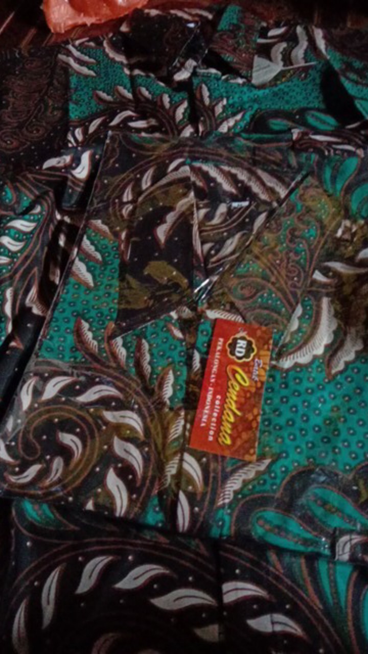Motif Random - Kemeja Batik Hem Pendek Pria Kerja Kantor Kondangan Seragam Flash Sale Murah