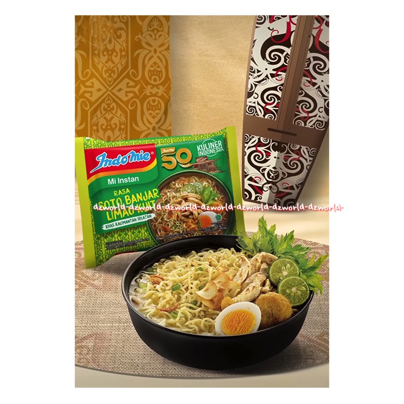 Indomie Rasa Soto Banjar Limau Kulit 75gr Khas Kalimantan Selatan Kalsel Indomi Mie Mi Instan Kuah Indo Mie Kuliner Indonesia