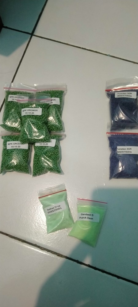 Insektisida Sistemik Furadan 3gr - Nematisida Pengendali Hama Tanaman Serangga, Cacing, Uret Dll