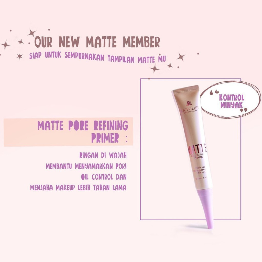 LA TULIPE MATTE PORE REFINING PRIMER 20 GR @MJ