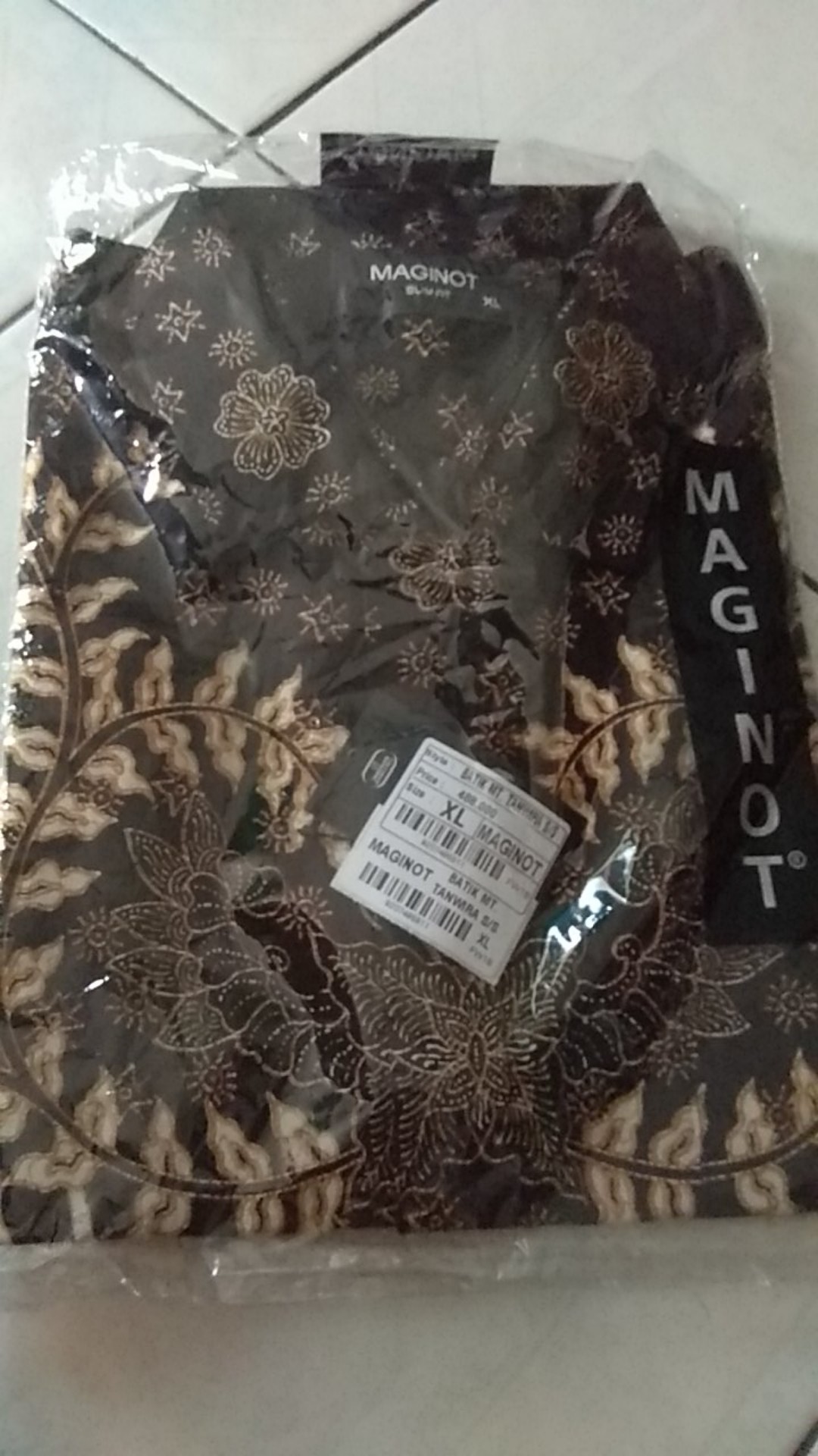 Maginot Kemeja Batik Pria Tanwira-ss Lengan Pendek