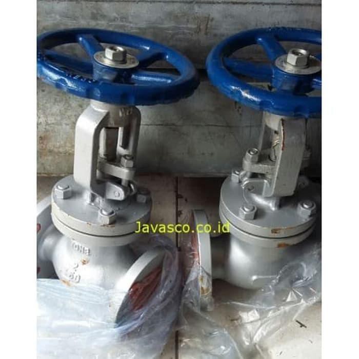 Jual Foot Valve Klep Globe Valve Ukuran Inchi Cast Steel A Wcb Ansi Flange Yone